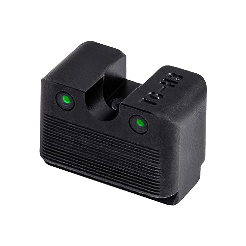 Image of TRUGLO Tritium Pro Night Sights, Compatible with Glock Handgun Models | Compact Durable Glow-in-The-Dark Front & Rear Gun Sight Set with Focus Lock Front Ring