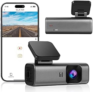 Dash Cam 2K WiFi 1440P Car Camera, Dash Camera for Cars, Front Dashcam for Cars with Super Night Vision, WDR, Loop Recording, G-Sensor, 24 Hours Parking Monitor, APP, Support 128GB Max