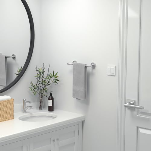 USHOWER Brushed Nickel Hand Towel Bar, 9-Inch Towel Racks for Bathroom by USHOWER - Used condition - Image 6