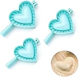 🍙【Facile à utiliser】-Mettez un morceau de pâtes ou de pâtes dessus, remplissez-le de garniture et appuyez sur. Facile à utiliser, il est très facile de faire des boulettes comme coupe-pâte