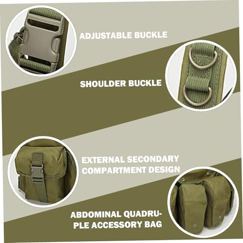 Sac de poitrine nylon imperméable multi-poches pour protéger vos objets de l'usure - 2