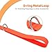 Kidding Pets Waterproof Dog Leash, 5/6 FT Durable Odor-Proof Dog Leashes with Strong Metal Hooks Fits Small Medium or Large Dogs (Orange, 6FT - 1 inch Width)