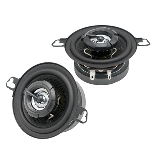 2 個 3.5 インチ 2 ウェイ同軸スピーカー、車の全周波数修正音楽ステレオラウドスピーカーサブウーファー修理オーディオサウンドダッシュボード