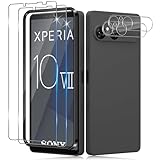 Funrae Schutzfolie für Sony Xperia 10 VII für Panzerglas mit Kameraschutz, 2...