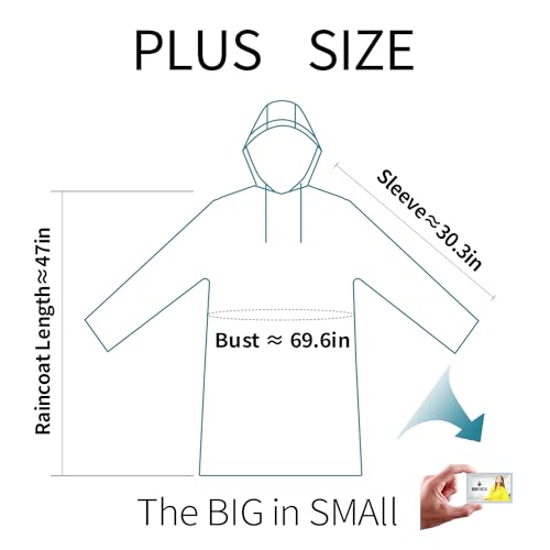 Disposable green Rain Ponchos for Adults with Hood bulk,travel poncho rain coats for emergency,pocket poncho adult compact for women men (5 pack)4