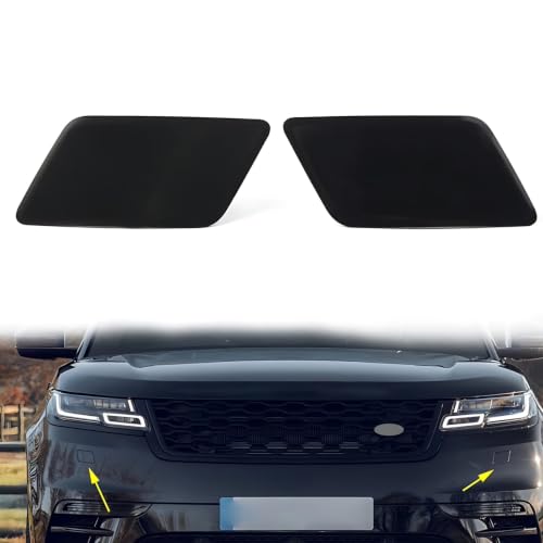 Couvercle de buse de lave-phare pour Range Rover Velar 2017-2019 finition brute - 2