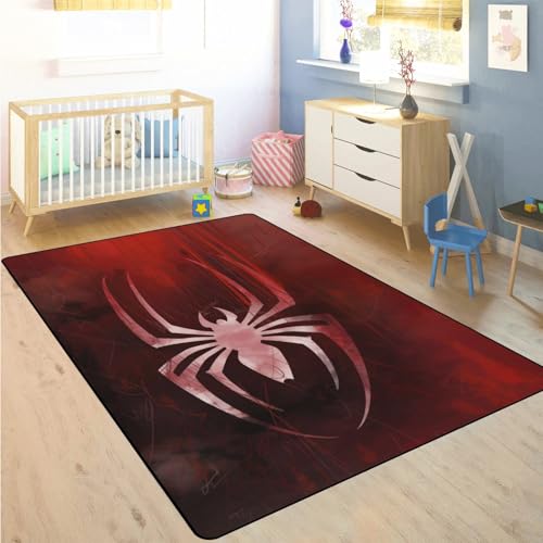 Tapete decorativo 2' x 3' diseño araña blanca miniatura 2