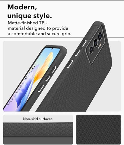 Image of Jkobi Back Cover Case for Vivo V23e 4G | 5G (Liquid Silicone | Side Grip | Camera Protection)
