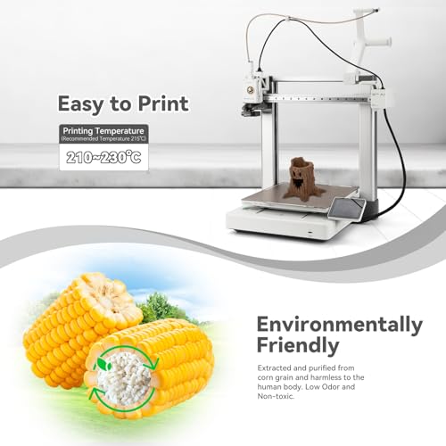 Image of 3DHoJor PLA Pro (PLA+) Filament 1.75mm, 3D Printer Filament, Cardboard Spool, + /- 0.03 mm-Brown, 1kg