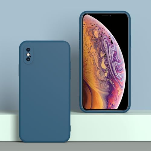 Image of for iPhone Xs Case Dark Blue, Scratch Resistant with Soft Touch, Slim Thin Phone Cover for iPhone X 5.8 inch
