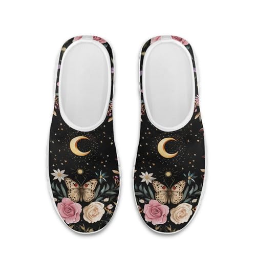 Image of Hummingbird Floral Print Lightweight Walking Shoes for Women Mesh Casual Sneakers Size 5-10.5