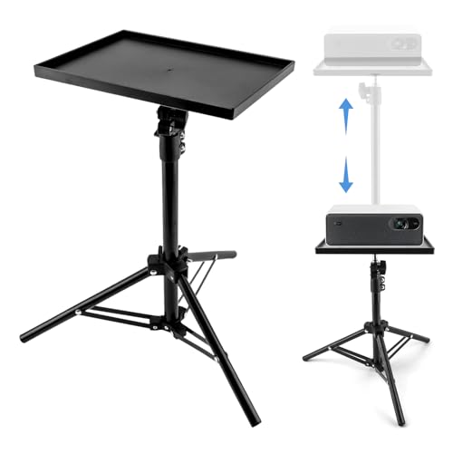 Projector Stand Tripod,Adjustable Height 21' to 44' Foldable Projector Tripod Stands Laptop Floor...