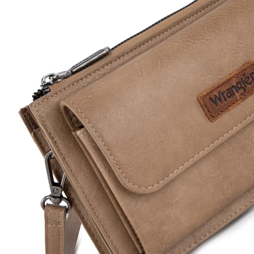 Image of Wrangler Crossbody Wallet for Women RFID Clutch Phone Purse with Credit Card Slots | RFID
