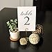 UP THE MOMENT Black Wedding Table Numbers, 1-25, Centerpiece Decorations, Double Sided 4x6, Numbers and Head Table Card Included