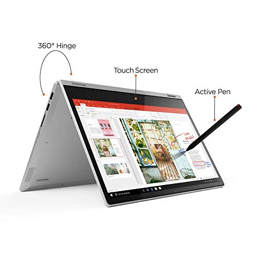 Image of Lenovo Ideapad C340 Intel 8th Gen Core i3 14-inch FHD 2 in 1 Convertible Laptop (4GB /512 GB SSD /Win 10 /Office 2019 /Platinum /1.65kg), 81N4006MIN