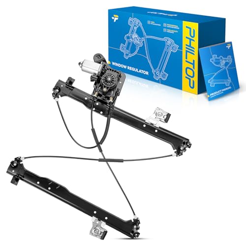 Image of PHILTOP Rear Right Passenger Side Power Window Regulator and Motor Assembly Compatible with 2001-2006 Chevrolet Silverado 1500, Sierra 1500, Suburban 1500, Avalanche 1500 Replace 741-579