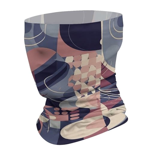 Abstract Geometric Lines Face Mask para clima frío Cuello Buff Pasamontañas elastico para hombres y mujeres Balaclava para motocicleta ciclismo esquí miniatura 3