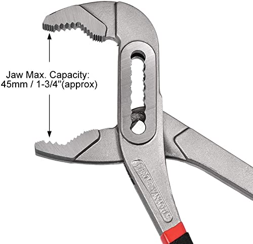 XYWHPGV Water Pump Pliers 12-Inch Adjustable Tongue and Groove Pliers Nickel Plating with Anti- Handle(a29d3 8aa33 51032 0fb25 717da 3435d