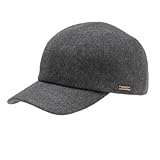 Wigens Kent - Baseball Style Cap with Earlaps, Small, Charcoal
