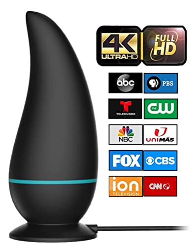 Digital Tv Antenna 400 Miles Range Hdtv - Support 4K 8K 1080P Fire Tv Stick And All Older Tv's - Smart Switch Amplifier Indoor Signal Booster - 12Ft Coax Cable #TOP21