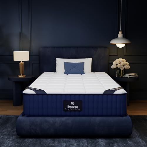 Twin XL Mattress, 8 inch Hybrid XL Twin Mattress in a Box, Twin XL Memory Foam Mattress Cooling Gel with Pocket Springs, Hotel Luxury Mattress Twin XL for Pressure Relief, CertiPUR-US, Medium Firm