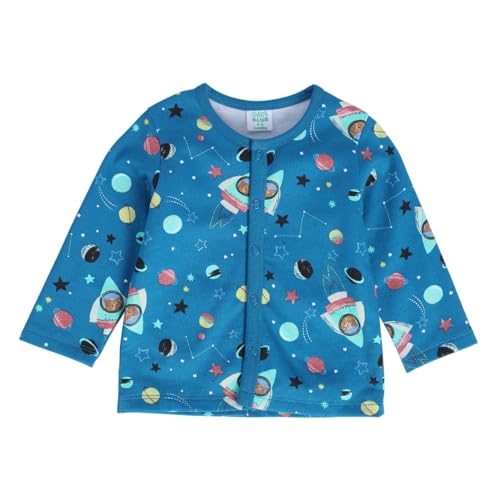 Image of miniklub Baby Long Sleeve Knitted Cotton Front Open Vest, Pack of 3 (Multi Color)