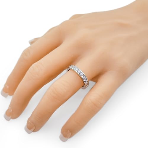 Central Diamond Center 3 Stone Past Present Future Ring also matching band your choice Gold-Silver Cz-2.50ctw & 3.50ctw 5