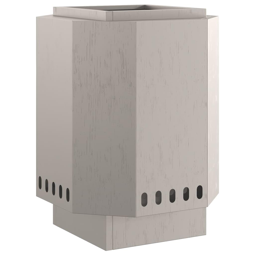 Brasero marrón de acero resistente a la intemperie, 38 x 38 x 51 cm, para jardín, terraza, exterior, eficiente distribución del calor, llama decorativa, hoguera duradera para noches acogedoras