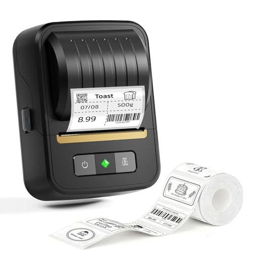 NADAIIN Label Maker Machine with Tape, Bluetooth Label Makers, Portable