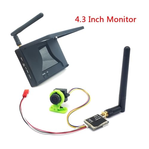 48CH 4.3C` FPV j^[ 480x272 obe[rfIXN[ 600mW TS5823 Pro+CMOS 1000TVL Jt(Set 1)