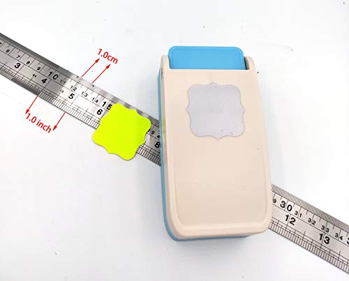 Kucaa Handmade Scrapbooking 1.5 Inch 38Mm Size Craft Lever Punch Embossing Puncher Mini Fancy Punch (Frame Shape-1.5Inch) #TOP1