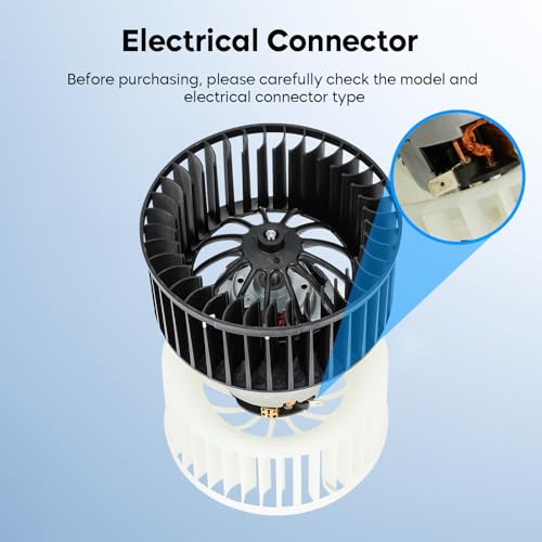 Image of HVAC Heater Blower Motor with Fan for BMW 318i 318is 323i 323is 325i 325is 328i 328is M3 320i (Only Fit Body Code E36) Replaces for 700179 64111468453