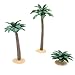 YARNOW 3Pcs Mini Palmier Plante Artificielle en Plastique Arbre Modèle Miniature Figurine Jouet pour Bricolage Chemin de Fer Paysage Micro Paysage Plante Pot Fée Jardin