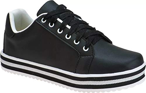 Tenis Casual Confort Lumiss (38, Preto)