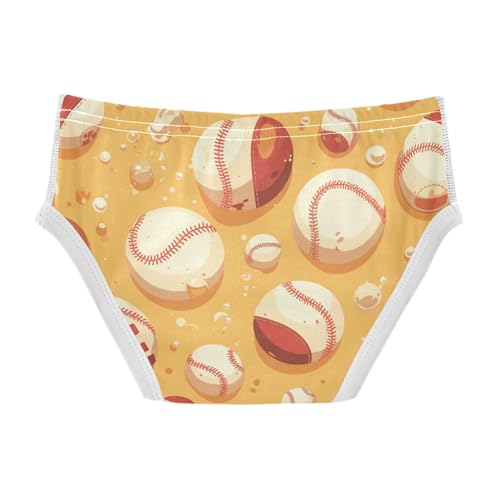 KLL Baseball Pattern Boys Toddler Pure Cotton Nighttime Underwear Cute Children Undies2