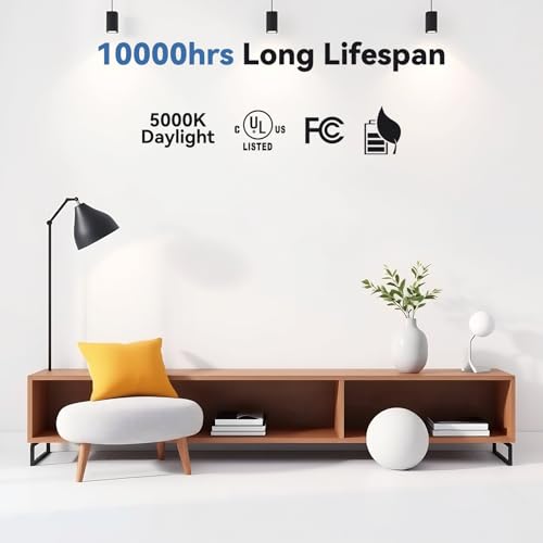 Image of A19 LED Light Bulbs,60 Watt Equivalent LED Bulbs,Daylight White 5000K LED Lights for Bedroom,760LM Non-Dimmable,9W E26 LED Lights,4-Pack