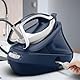Tefal Pro Express Ultimate Dampfbügelstation, leistungsstarker 8-Bar-Druck, konstante Dampfabgabe 170 g/Min., Dampfstoß 590 g/Min., abnehmbarer Kalk-Kollektor, Dampfbügeleisen, weiß/blau, GV9720