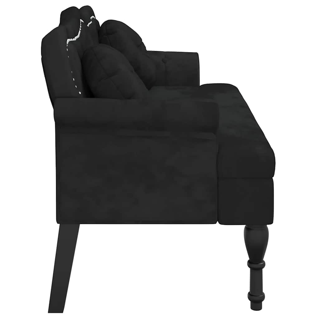 Festnight Küchensofa 2 Sitzer Sitzbank Esszimmer mit Lehne Chesterfield Küchenbank Esszimmerbank Essbank Polsterbank Kleine Sofa Bank 120,5x65x75 cm Samt