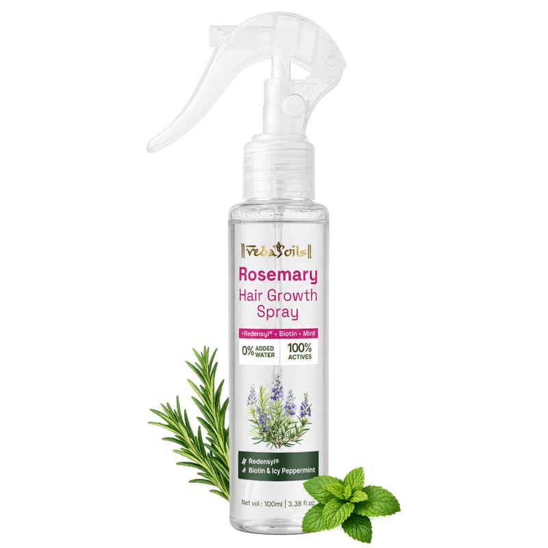 Rosemary Hair Growth Spray for Hair Fall Control | Pure Rosemary Hydrosol, Biotin & Peppermint | Thick & Healthy Hair | Alcohol-Free Scalp Spray | Suitable for All Hair Types | 100ml-image-10