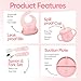 9-Piece Silicone Baby Feeding Set | Suction Bowl, Plate, Bib, Cup, Fork & Spoon | BPA-Free Food-Grade Silicone Baby Tableware | Baby-Led Weaning | Dishwasher (Pink)