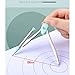 Compass, Circular Gauge Set Professional Drawing Set, Compass Set, Student Geometry Math Set,(Blue)