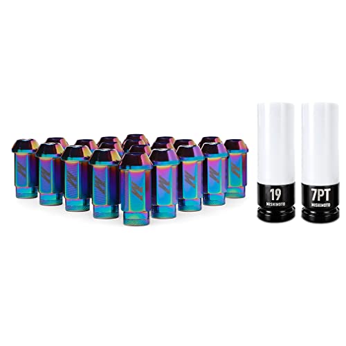 Image of Mishimoto Aluminum Locking Lug Nuts M12x1.25, 20pc Set, Neo Chrome
