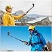 TzezFoz 20.7in Extendable Tripod Selfie Stick for Insta 360 x5 /GoPro/AKASO/DJI Action Cameras - Waterproof, Anti-Shake, 4-Section Adjustable, Non-Slip Grip, Travel & Sports Photography Tripod