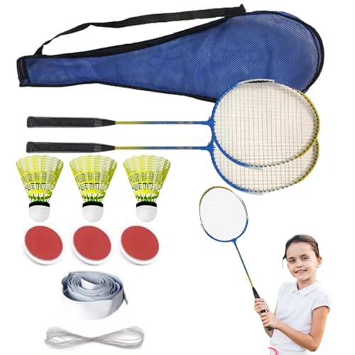 Eventerde Ejercicios de bádminton en casa, equipo de autoentrenamiento de bádminton para interiores | Raqueta y accesorios de bádminton, juego portátil para juegos de interior, ayuda de entrenamiento