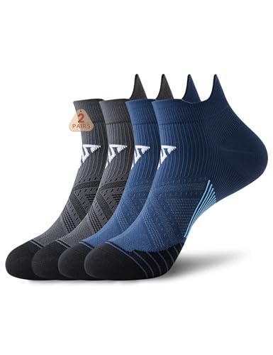 Arch Support Cotton Athletic Running Socks Low Cut Sports Tab for Men Women Performance No Show Circulation Activities - Main Image