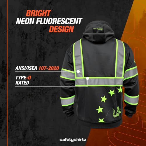 Image of SafetyShirtz SS360 ANSI Class 3 Type R Graphic Hoodie