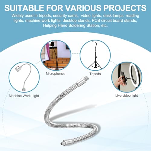 Flexible pour microphone bras extension metallique 1/4" vers 3/8" orientable