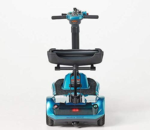 EV Rider Award Winning Transport AF+ Auto Folding Scooter - Newly Updated w/4 Wheels, Remote and 11.5 Battery - Ultralight Compact Long Range - Silver - Thumbnail 3