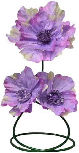 Giant Flowers for Decoration, Big Faux Purple Peonies for Indoor Decoration, Giant 3D Fake Flowers Plants with Adjustable Stem for Garden Wedding Birthday Home Decor