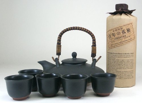 Amazon.co.jp: 黒千代香セット5客ツル付 （黒木本店 長期麦焼酎 百年の